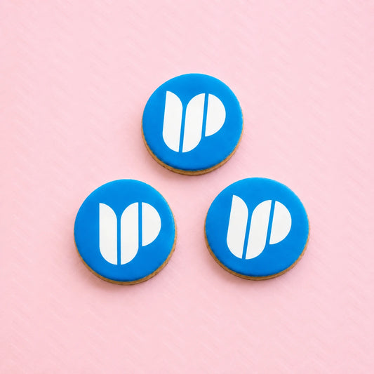 Round logo cookies 4cm - 3
