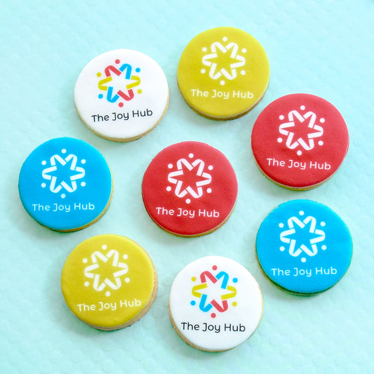 Round logo cookies 6cm - 2