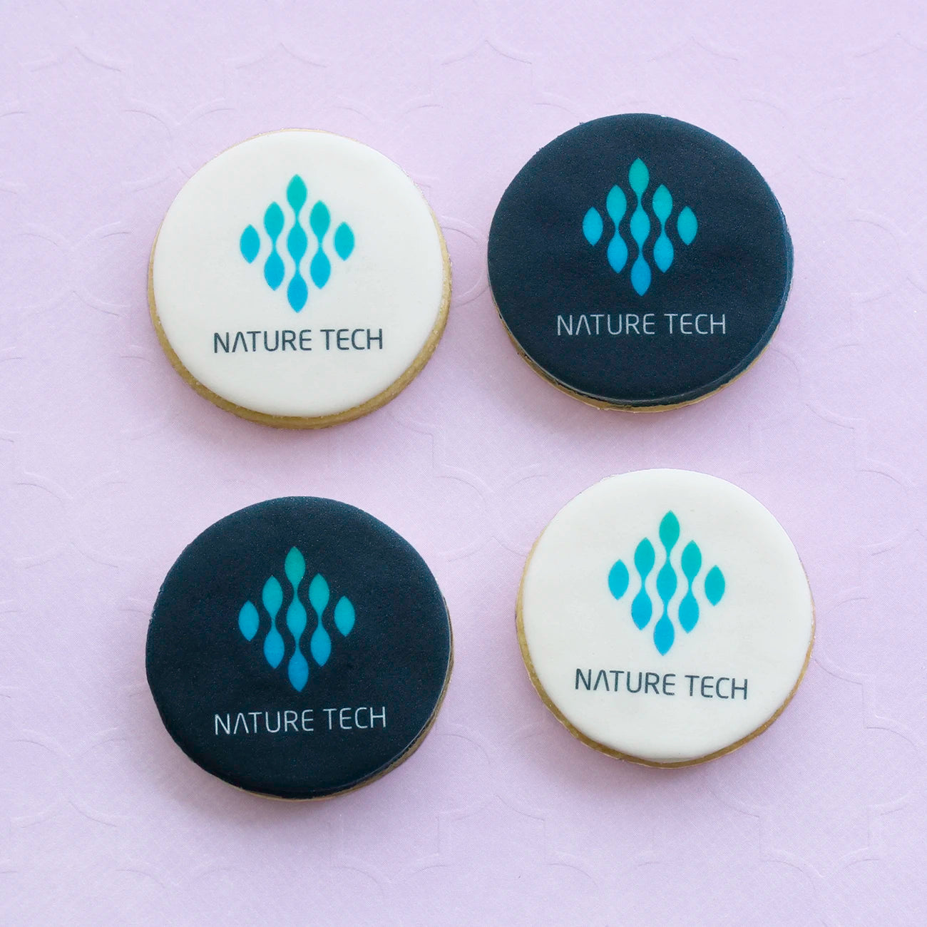 Round logo cookies 6cm - 3