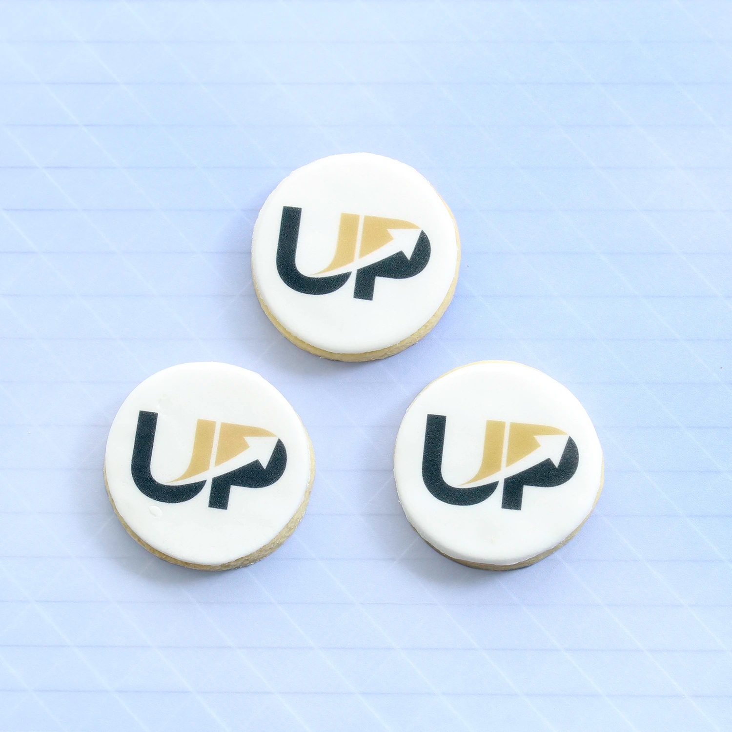 Round logo cookies 4cm - 2