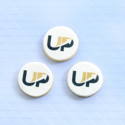 Round logo cookies 4cm - 2