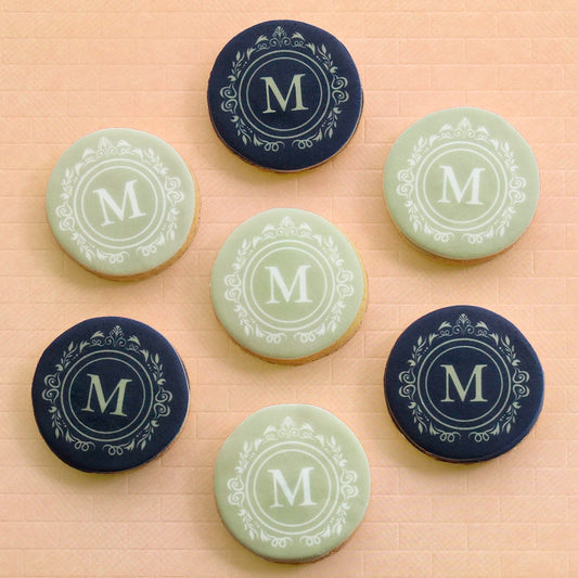 Round logo cookies 5cm