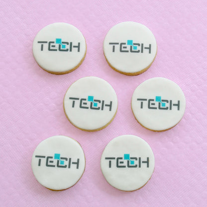 Round logo cookies 5cm - 3