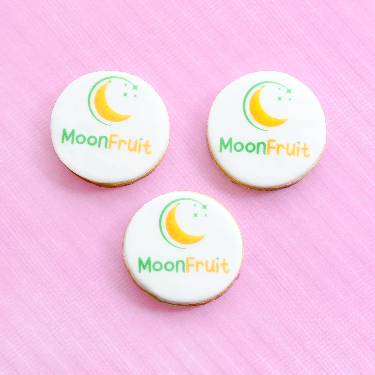 Round logo cookies 6cm