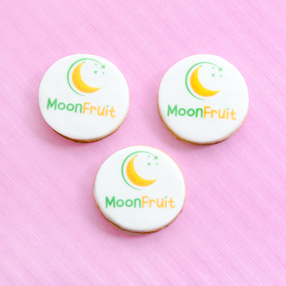 Round logo cookies 6cm