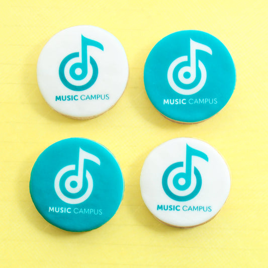 Round logo cookies 7cm