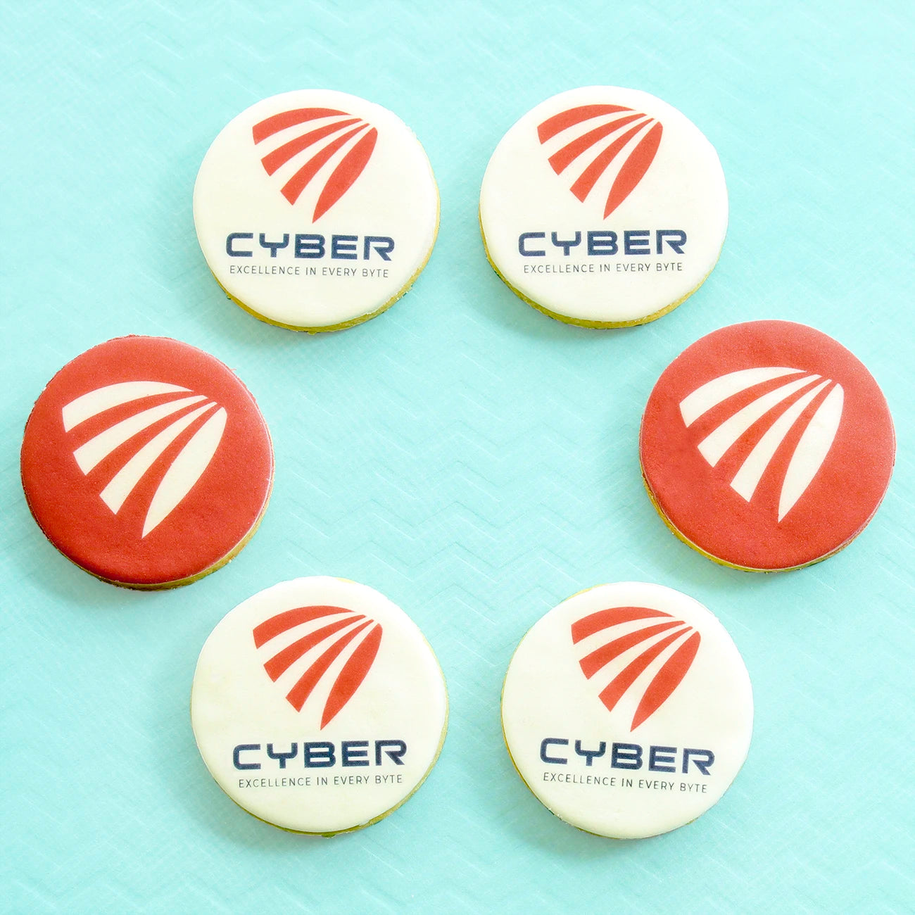 Round logo cookies 7cm - 3