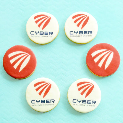 Round logo cookies 7cm - 3